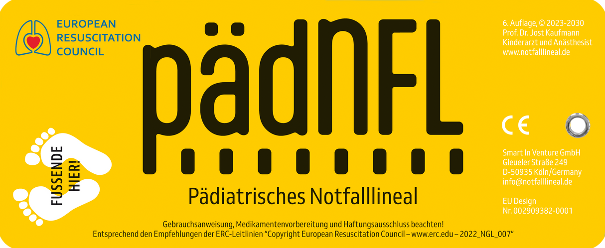 pädNFL Pädiatrisches Notfalllineal V6 deutsch