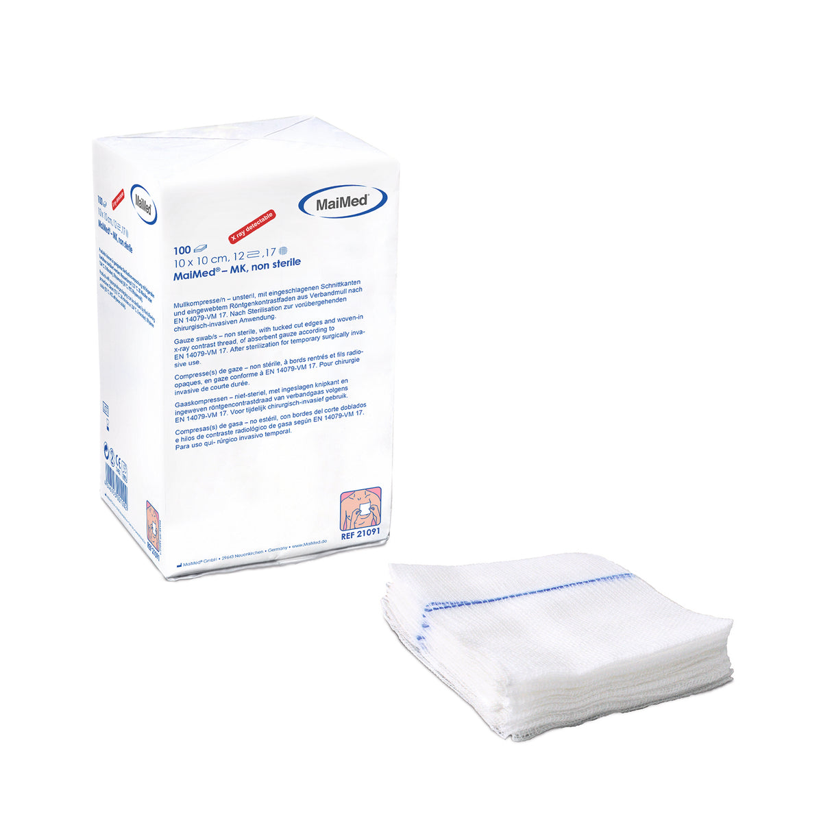 MaiMed® Mullkompressen RÖKO 12-fach 100 Stück