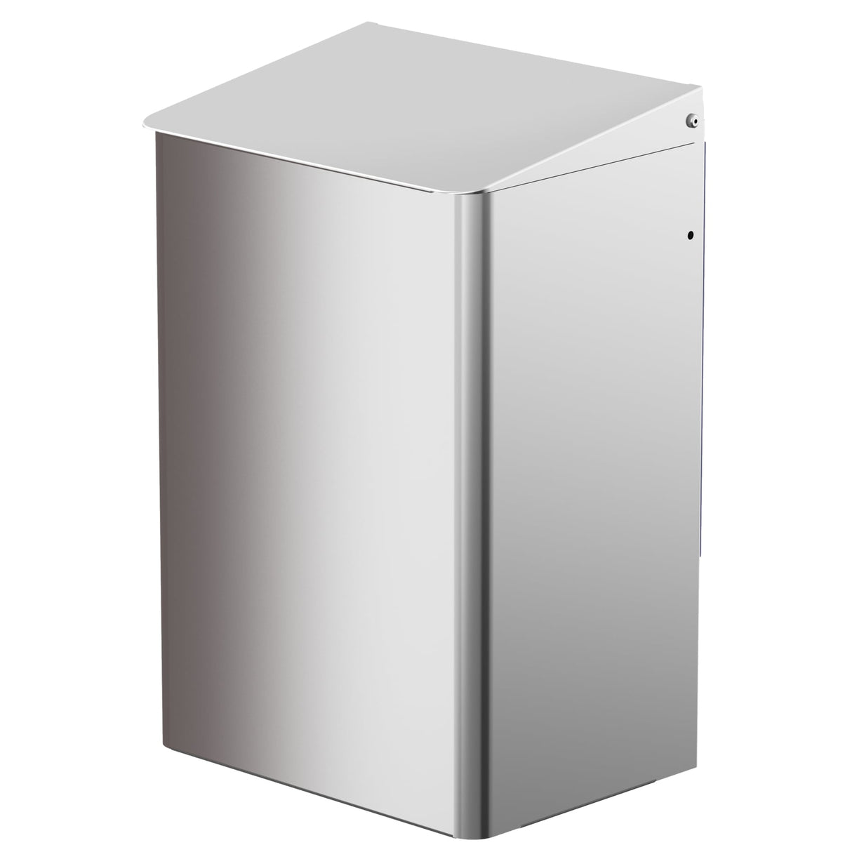 CWS Abfallbehälter Aluminium, 15 Liter, selbstschließender Deckel