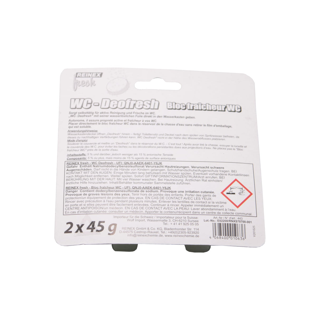 Reinex WC-Deofresh Wasserkastenautomat – Frei von Phosphat, Chlor und Paradichlorbenzol – Ansicht 4