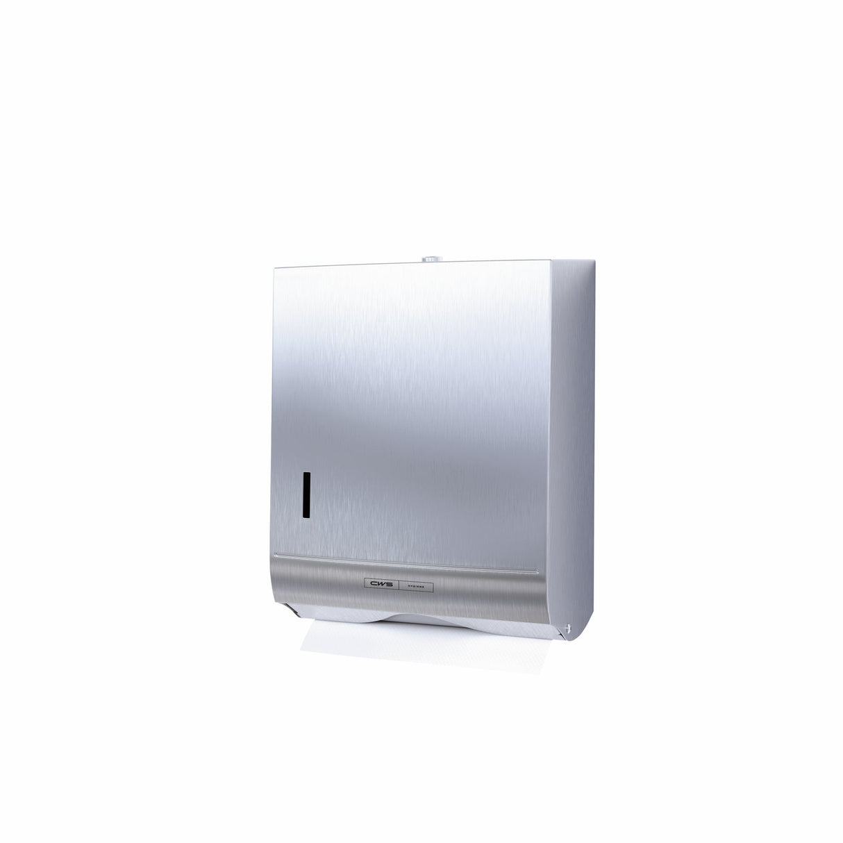 CWS Paradise Stainless Steel Paper Slim Faltpapierspender für 300 Blatt, Edelstahl – Ansicht 3