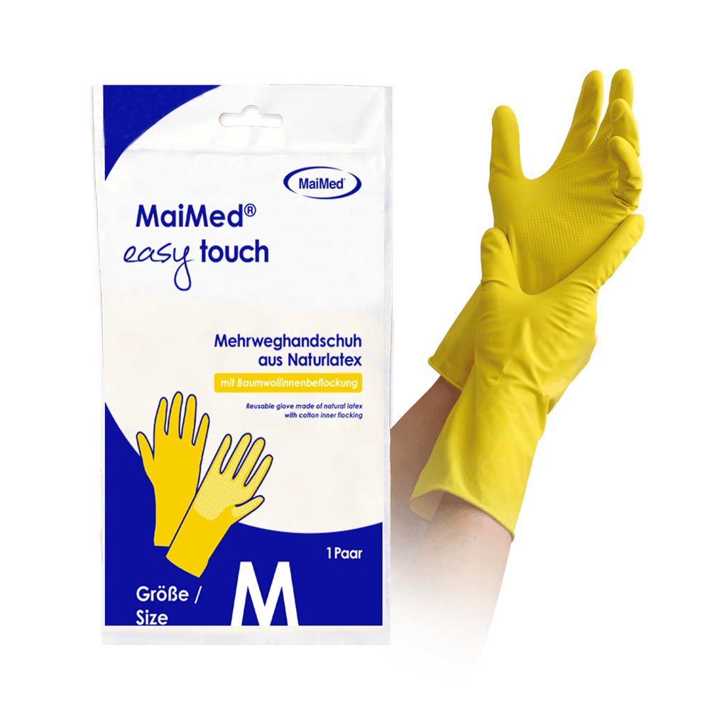 MaiMed® Haushaltshandschuhe easy touch gelb 2 Stck.
