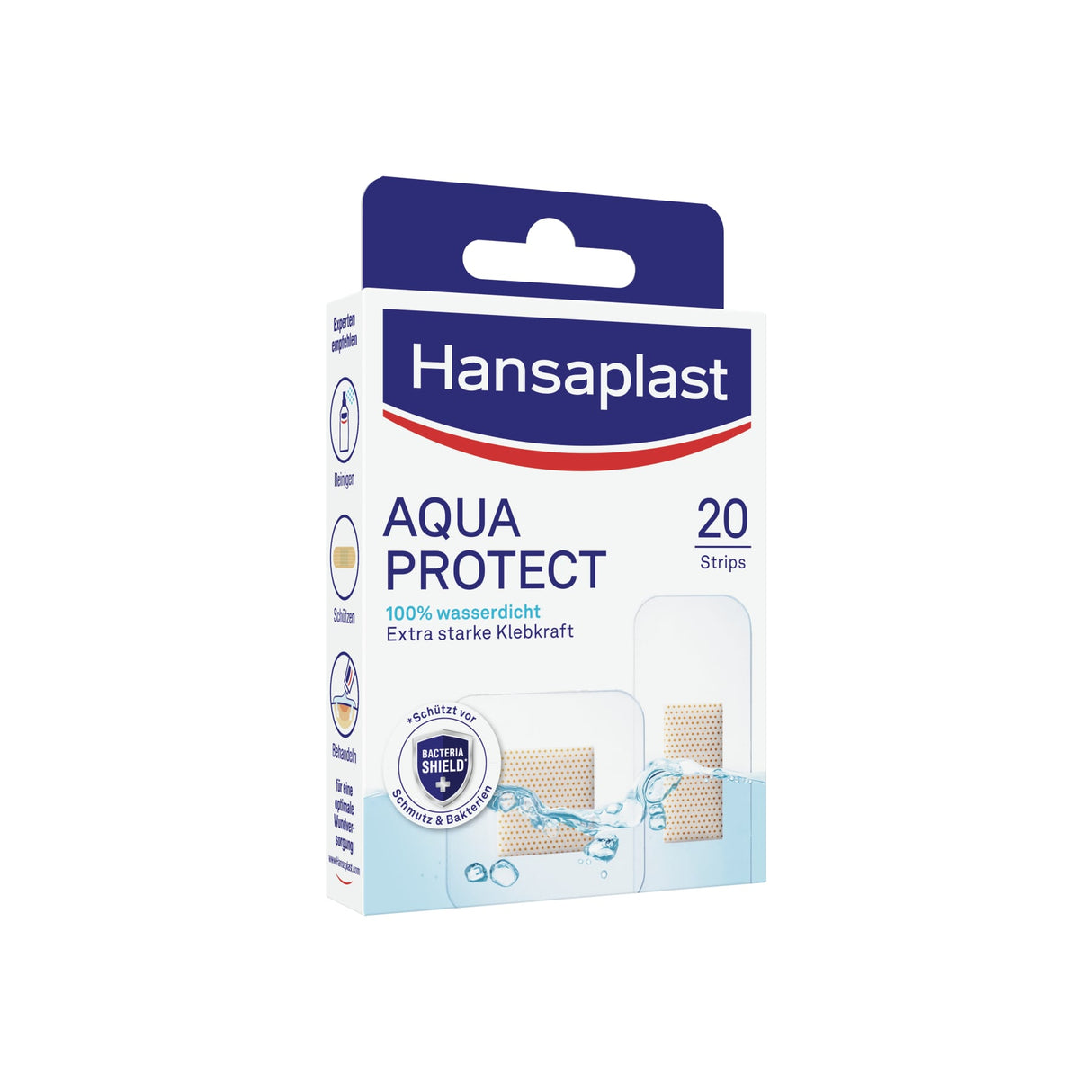Hansaplast Aqua Protect Strips Pflaster wasserdicht, latexfrei in 2 Größen