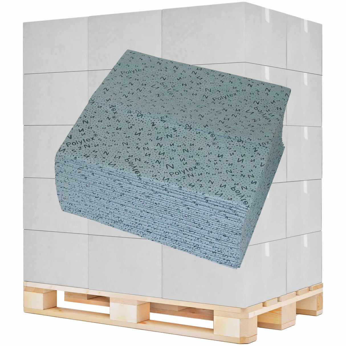 zetPutz Polytex Naßwischtücher, blau – wischfest und silikonfrei – Ansicht 4