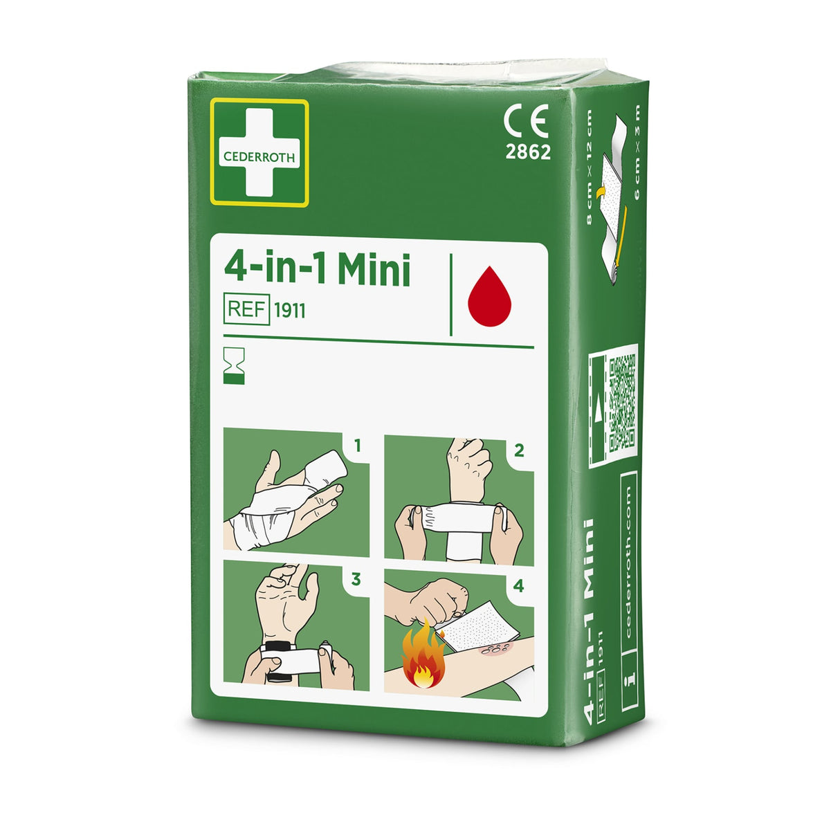 Cederroth 4-in-1 mini Blutstiller Wundverband-Set für Finger und Zehen – Ansicht 3