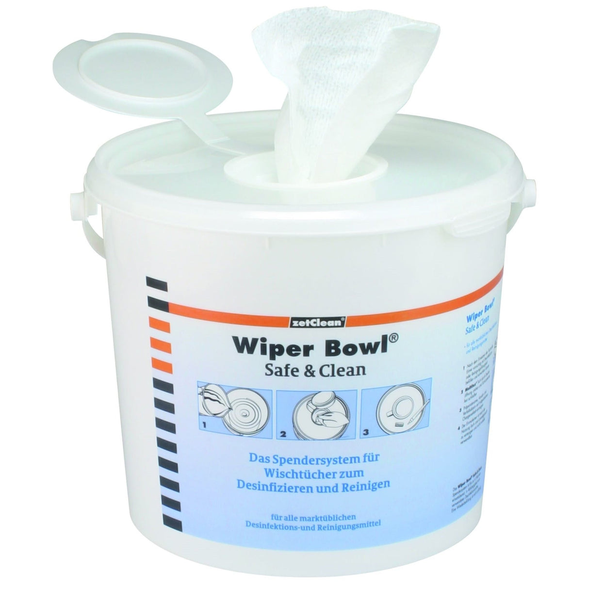 ZVG Multitex Wipes Rolle Premium, 100 % PET – Einmal-Spendersystem für Hochrisikobereiche