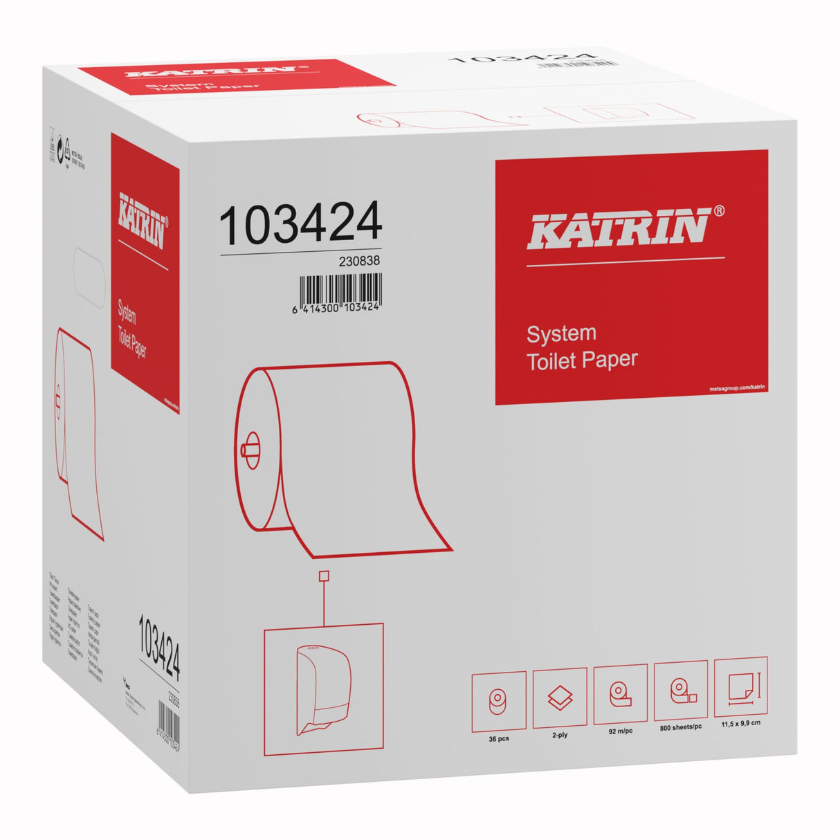 KATRIN System Toilettenpapier 800 Blatt