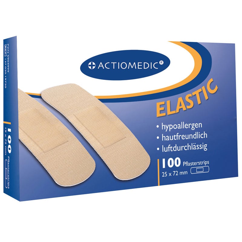 Actiomedic ELASTIC Pflasterstrips 19 x 72 mm, luftdurchlässig und hypoallergen – Ansicht 2
