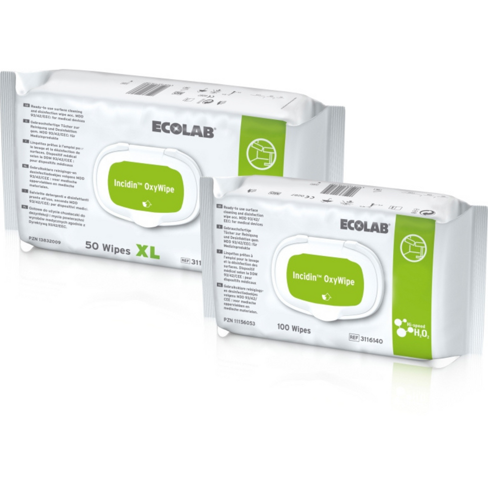 Ecolab Incidin OxyWipe Flächendesinfektionstücher
