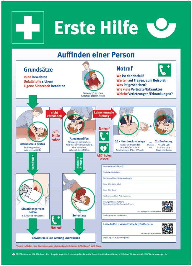 Holthaus Medical Tafel Anleitung zur Ersten Hilfe – Ansicht 2