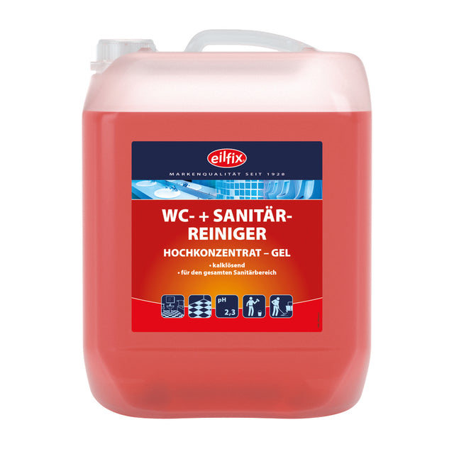 Becker Eilfix® WC- und Sanitärreiniger Gel rot – 10 L