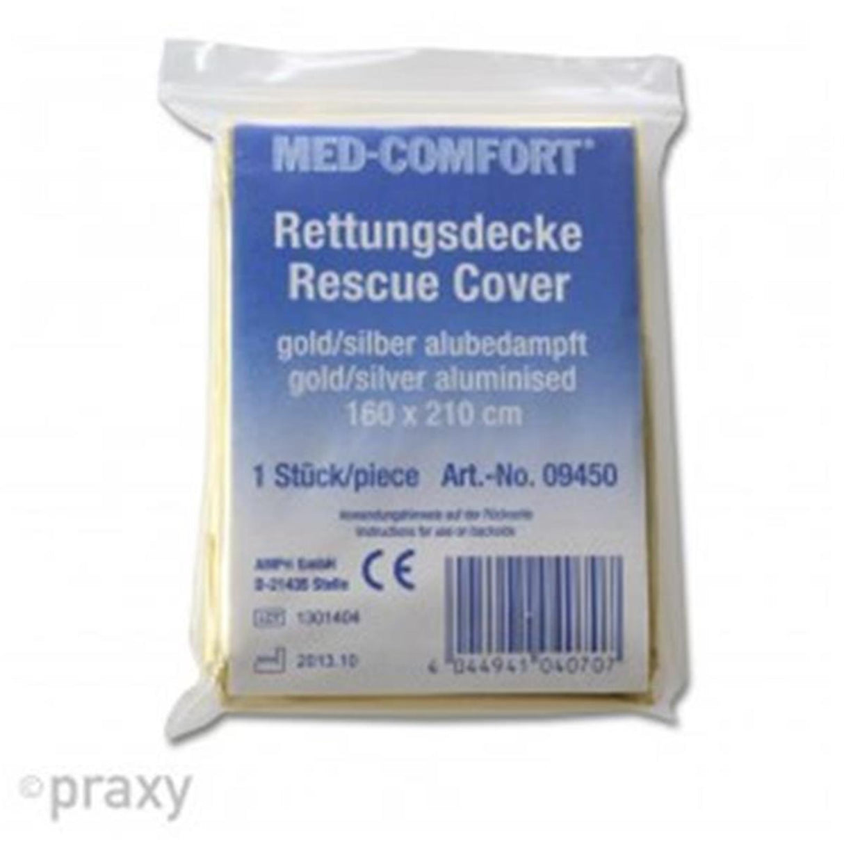 AMPri Med Comfort Rettungsdecke 210cm x 160cm silber/Gold