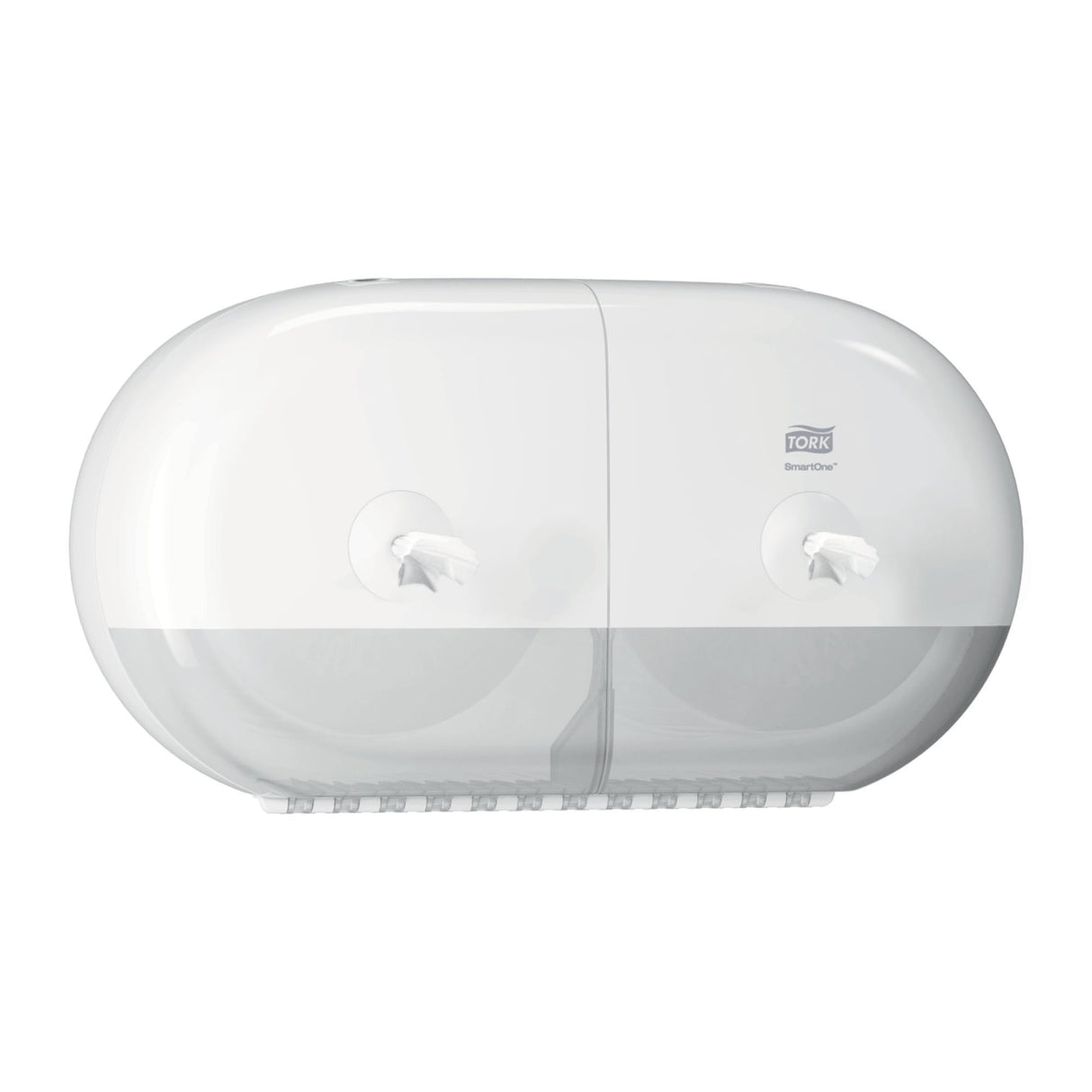 Tork SmartOne Mini Doppelrollenspender T9, Einzelblattausgabe für durchgehende Papierversorgung – Ansicht 2