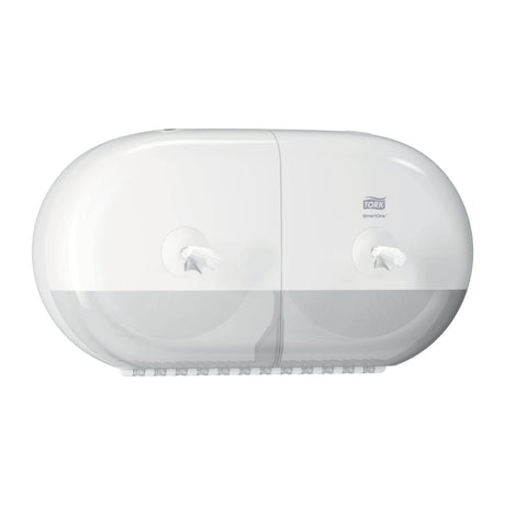 Tork SmartOne Mini Doppelrollenspender T9, Einzelblattausgabe für durchgehende Papierversorgung – Ansicht 2