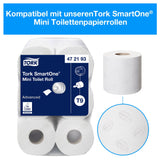 Tork SmartOne Mini Doppelrollenspender T9, Einzelblattausgabe für durchgehende Papierversorgung – Ansicht 11