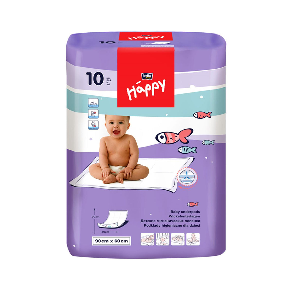 TZMO Bella Happy Wickelunterlagen 10 Stück