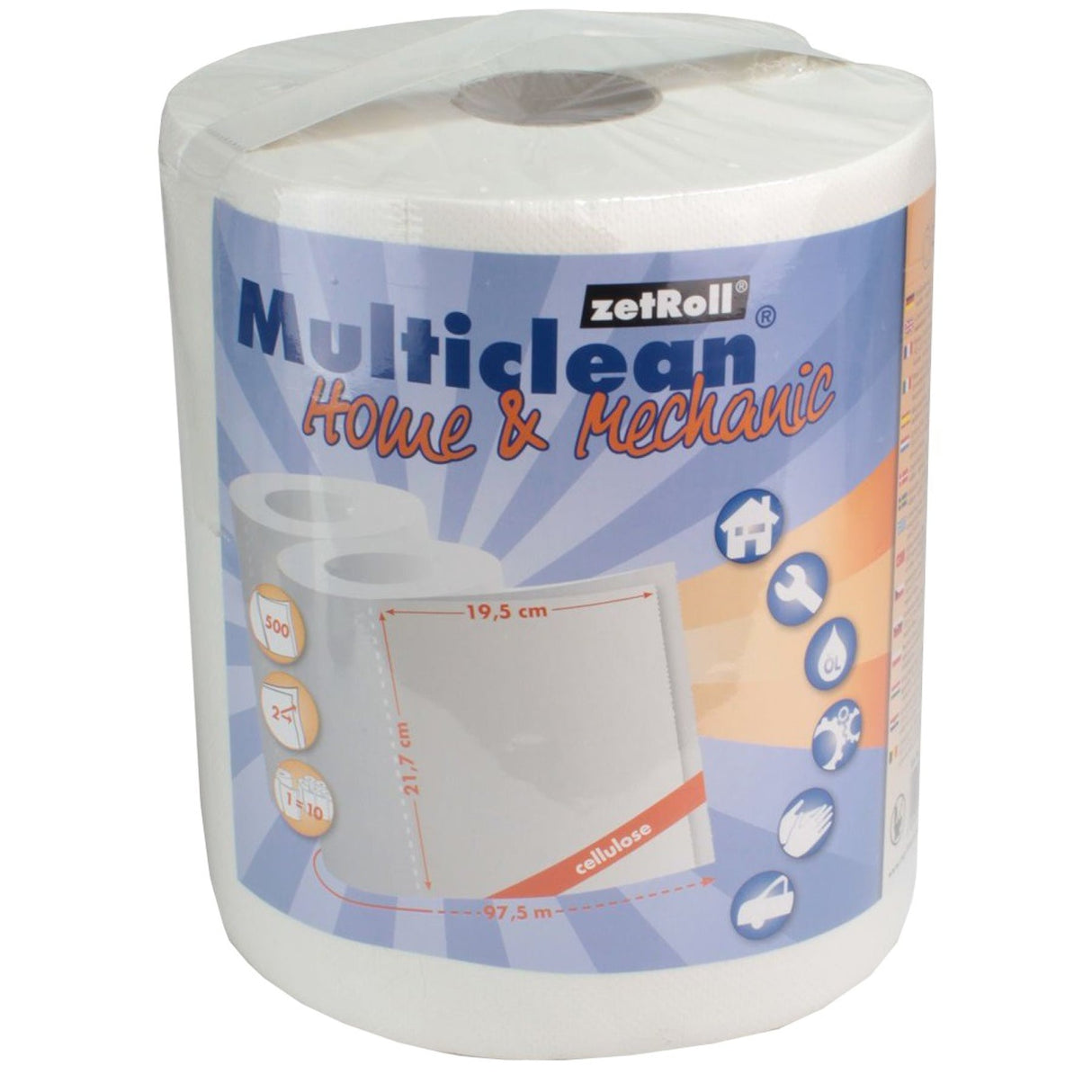 Multiclean Home & Mechanic Großrolle, weiß, nassfest, fusselarm