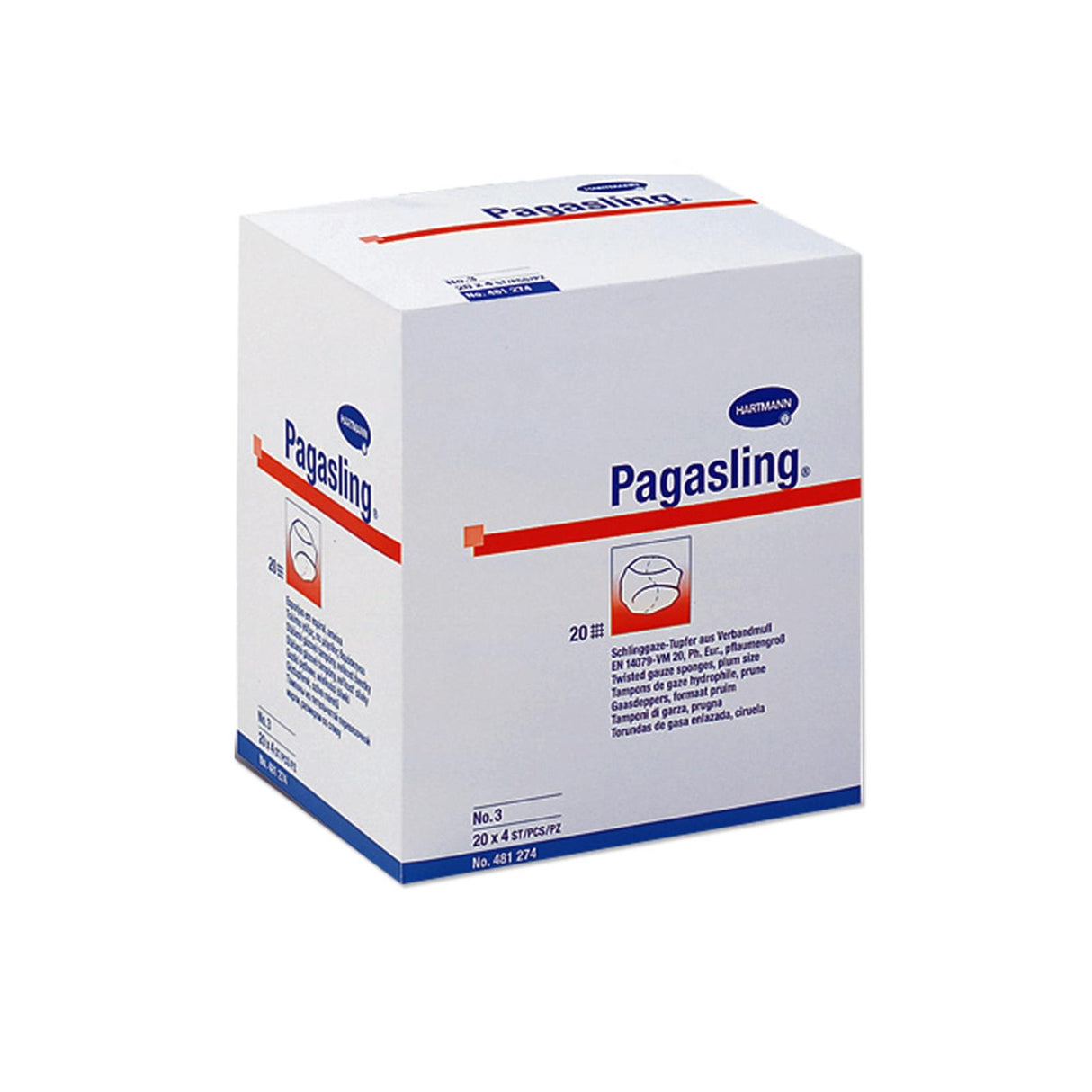 Hartmann Pagasling® Schlinggazetupfer 20-fädig unsteril