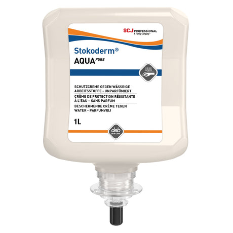 Stokoderm AQUA PURE Hautschutzcreme, parfümfrei – Schutz bei Feuchtarbeit