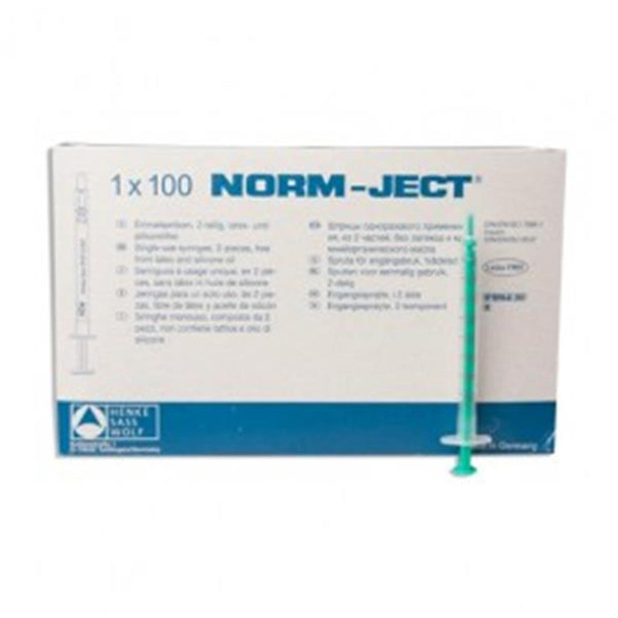 Henke-Sass Wolf NORM-JECT Insulinspritzen 1ml 2-teilig U40 100 Stück