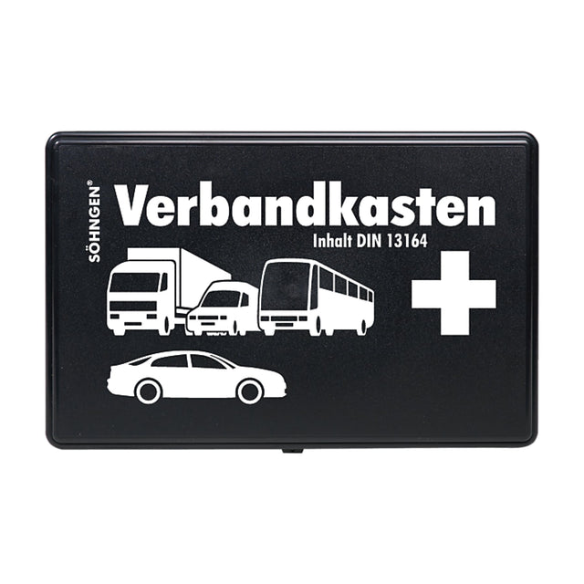 Söhngen KFZ-Verbandkasten, schwarz, Füllung Standard nach DIN 13164