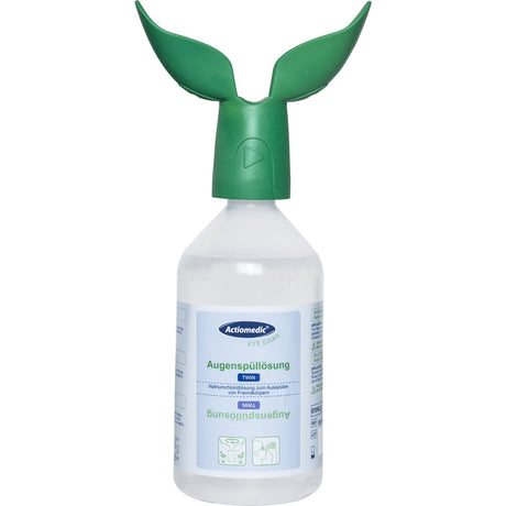Actiomedic EYE CARE TWIN Augenspülflasche, für beide Augen gleichzeitig – ergonomische Doppel-Augenschale