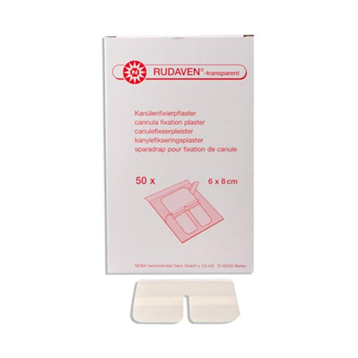 NOBA Rudaven transparent Venenpflaster 50 Stück 6 x 8 cm