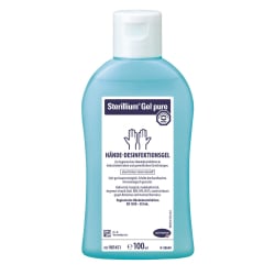 Sterillium Gel pure Händedesinfektion, parfümfrei – 4500 ml Karton = 45 x 100 ml Flaschen