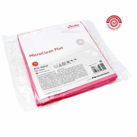 Vileda Professional MicroClean Plus Microfasertuch – 32-fach gesplittete Faser für Profi-Reinigung – Ansicht 11