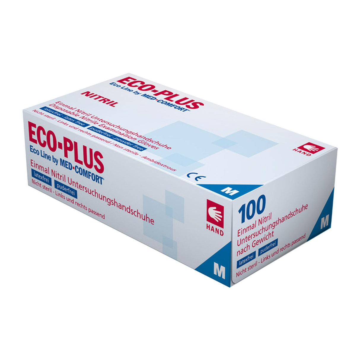 AMPri ECO-PLUS Latex Untersuchungshandschuhe puderfrei 100 Stück