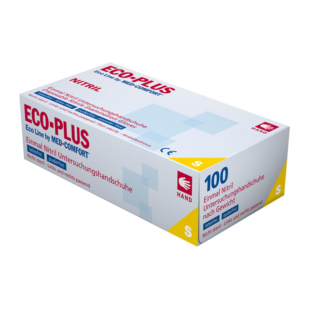 AMPri ECO-PLUS Latex Untersuchungshandschuhe puderfrei 100 Stück