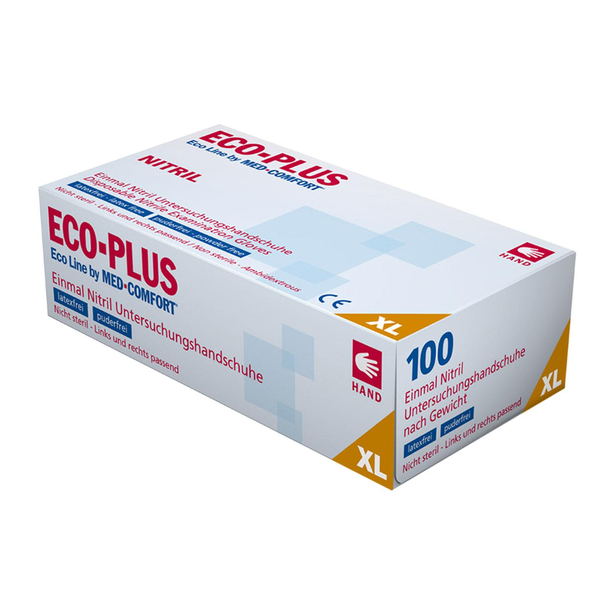 AMPri ECO-PLUS Latex Untersuchungshandschuhe puderfrei 100 Stück