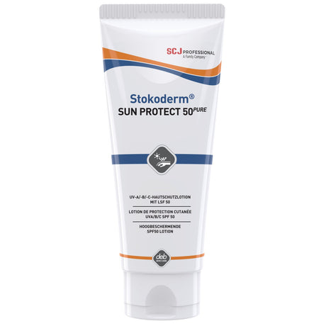 Stokoderm SUN PROTECT 50 PURE UV-Hautschutzlotion, wasserfest und parfümfrei