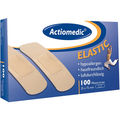 Actiomedic ELASTIC Pflasterstrips 19 x 72 mm, luftdurchlässig und hypoallergen – Ansicht 2