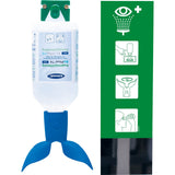 Actiomedic EYE CARE Augenspülstation TWIN Single II – zur Wandmontage, mit Piktogrammtafel und Spiegel