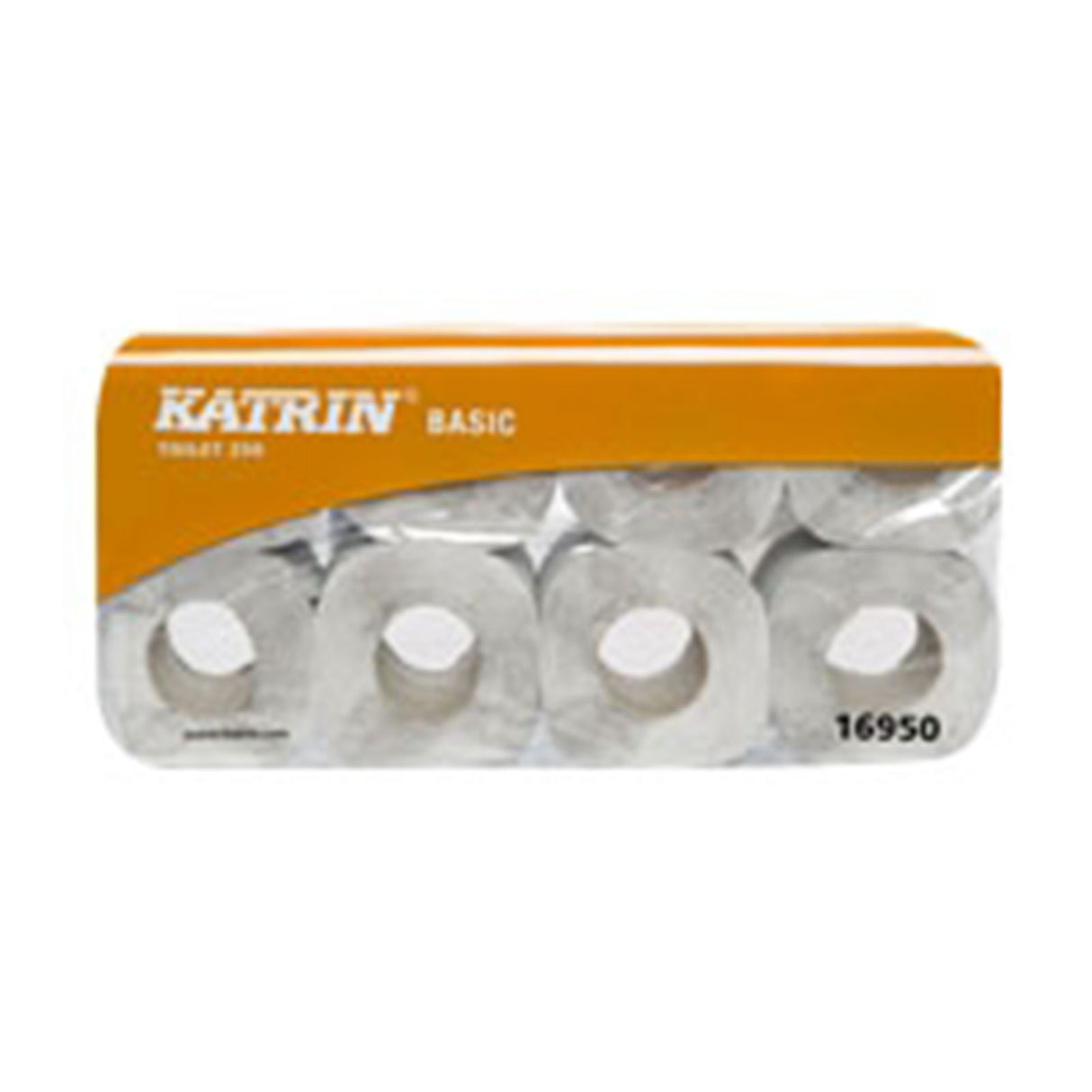 Katrin Basic Toilet 250 Toilettenpapier naturweiß 2- lagig 8 Rollen