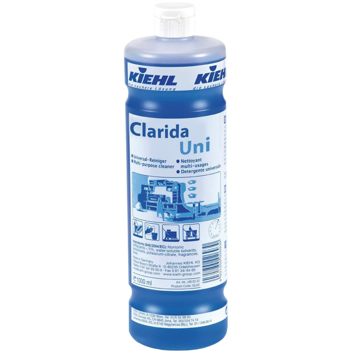 Kiehl Clarida Uni Unterhaltsreiniger – 1000 ml Flasche
