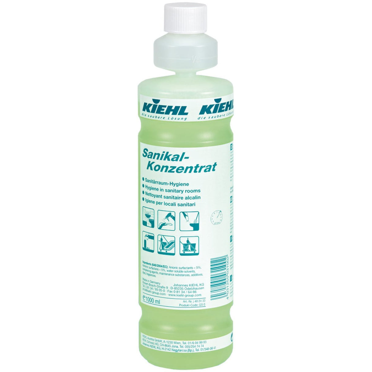 Kiehl Sanikal-Konzentrat Sanitärreiniger – 1000 ml Flasche