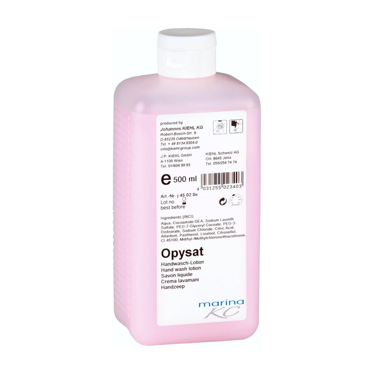 Kiehl Opysat Handwaschlotion – 1 Karton = 8 Flaschen à 500 ml