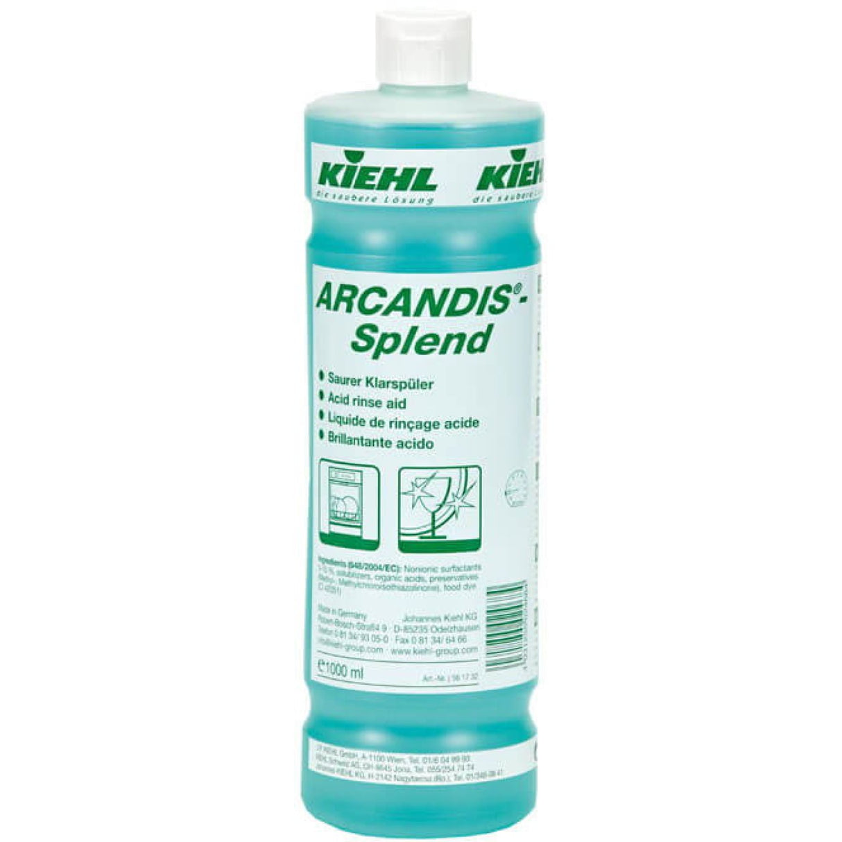 Kiehl ARCANDIS-Splend saurer Klarspüler – 1 Flasche à 1 Liter