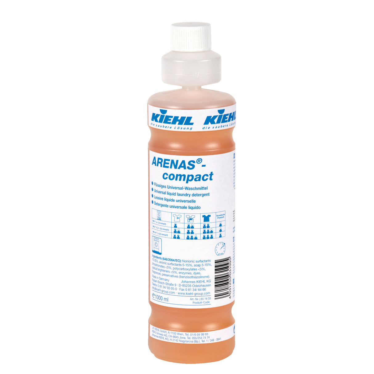 Kiehl ARENAS-compact Universal-Waschmittel – 1000 ml - Flasche