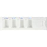 Meditrade Medikamentendispenser – Tablettendispenser mit transparentem Schiebedeckel