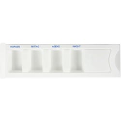 Meditrade Medikamentendispenser – Tablettendispenser mit transparentem Schiebedeckel