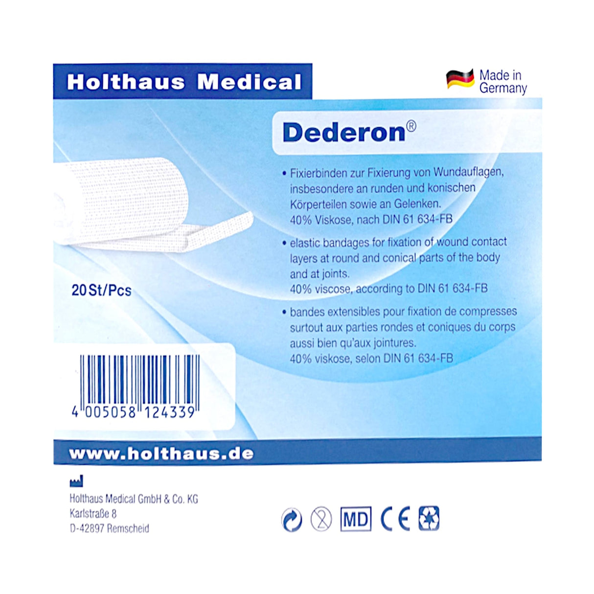Holthaus Medical Dederon Fixierbinde 4 m – Ansicht 2
