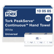Tork PeakServe Endlos Papierhandtücher, 1-lagig, weiß, H5