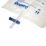Romed Urinbeutel 2 Liter steril mit Ventil und T-Ablasshahn 10 Stück