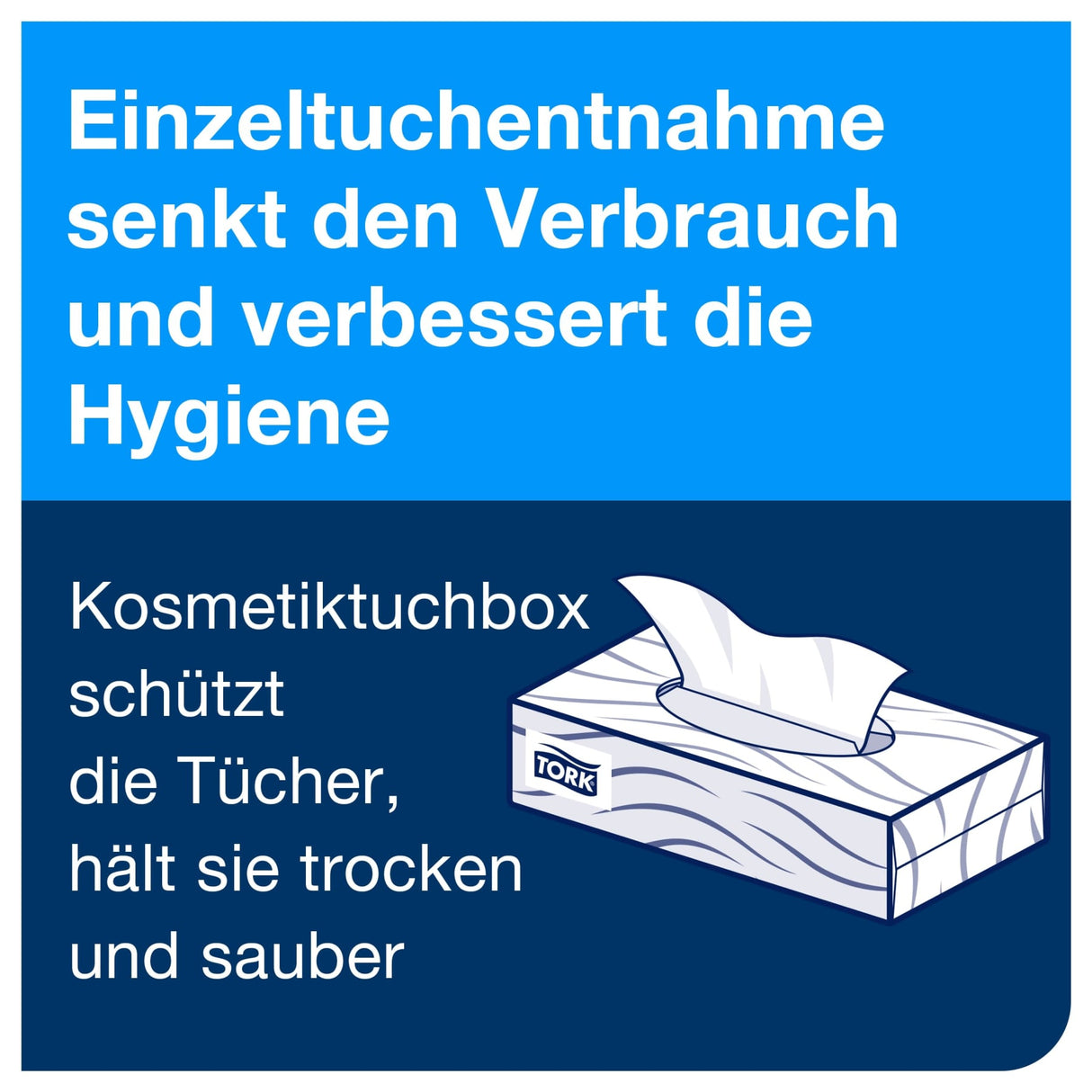 Tork Extra weiche Kosmetiktücher, 2-lagig, weiß, F1 – Ansicht 8