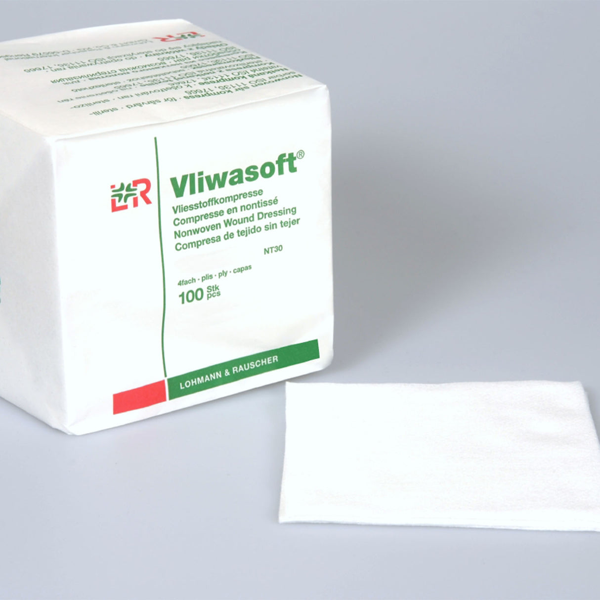 Lohmann Rauscher Vliwasoft Vliesstoffkompresse 6 - fach 100 Stück