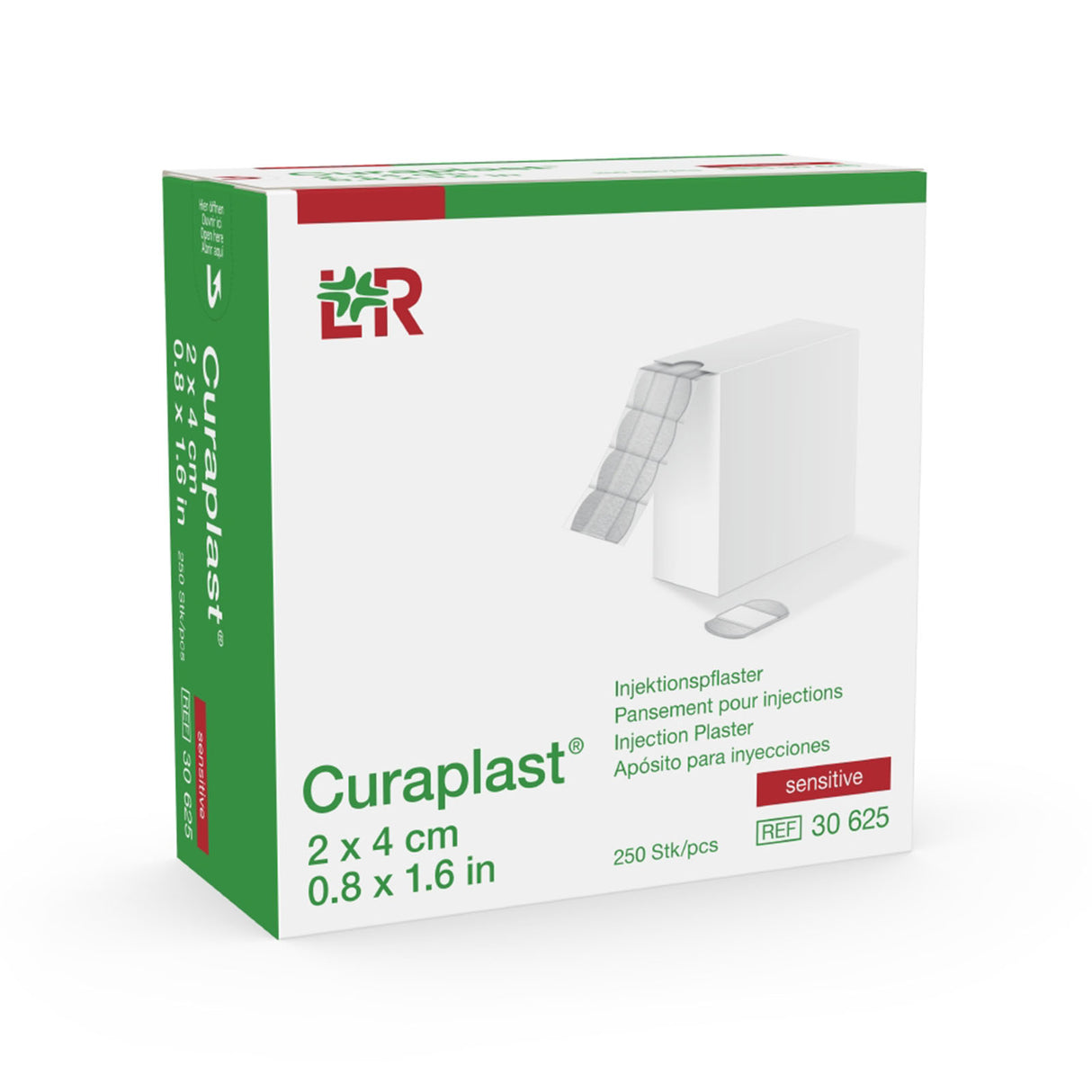 Lohmann Rauscher Curaplast sensitive Injektionspflaster auf Rolle 250 Stück 2 x 4 cm