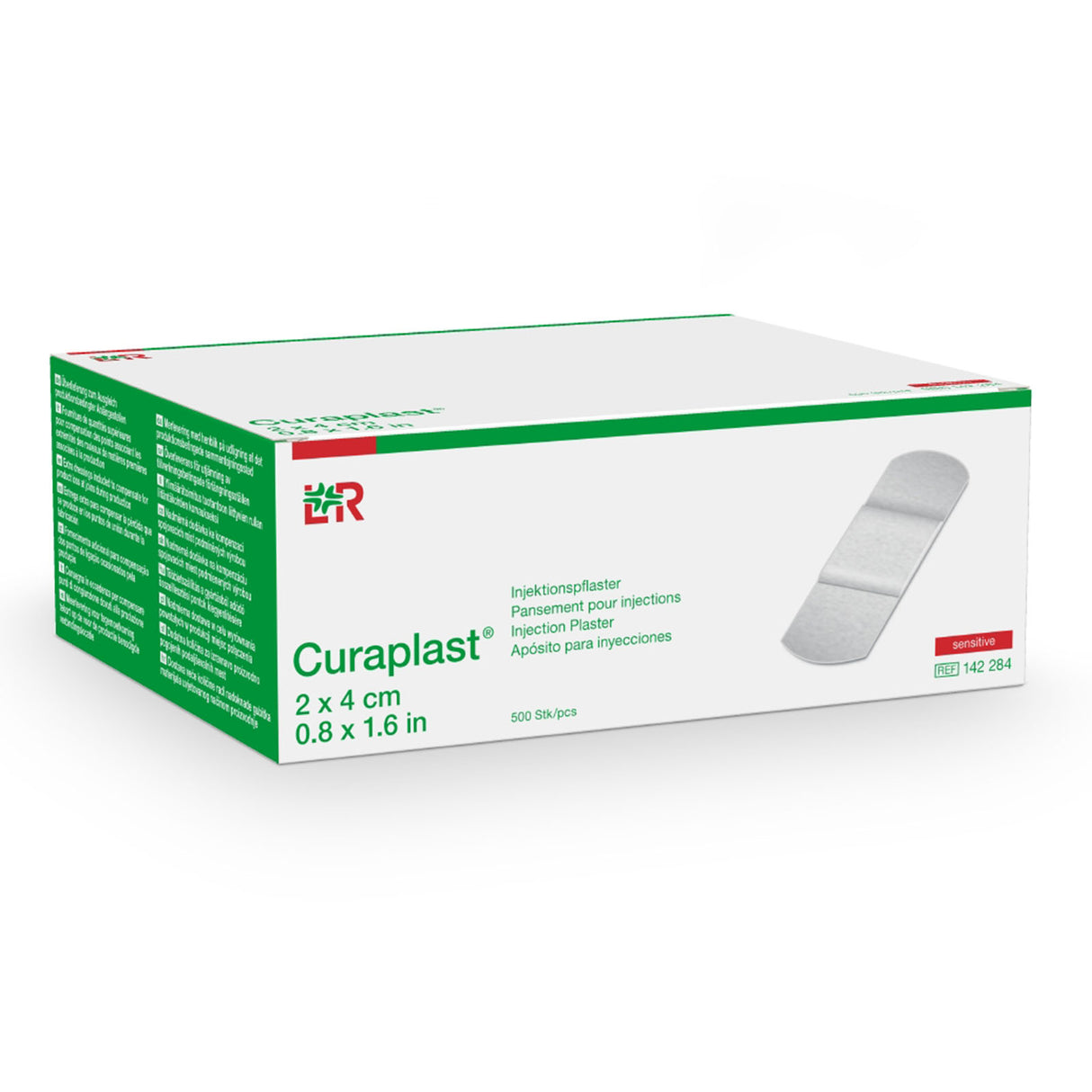 Lohmann Rauscher Curaplast sensitive Injektionspflaster auf Rolle 250 Stück 2 x 4 cm